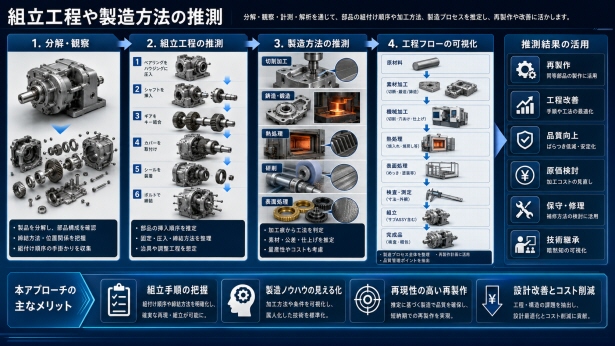 組立工程や製造方法の推測
